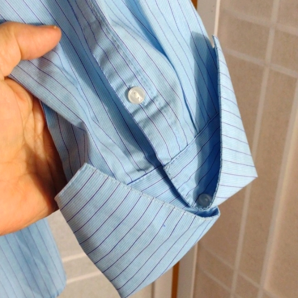No iron, fitted button-down shirt L - Picture 3 of 5